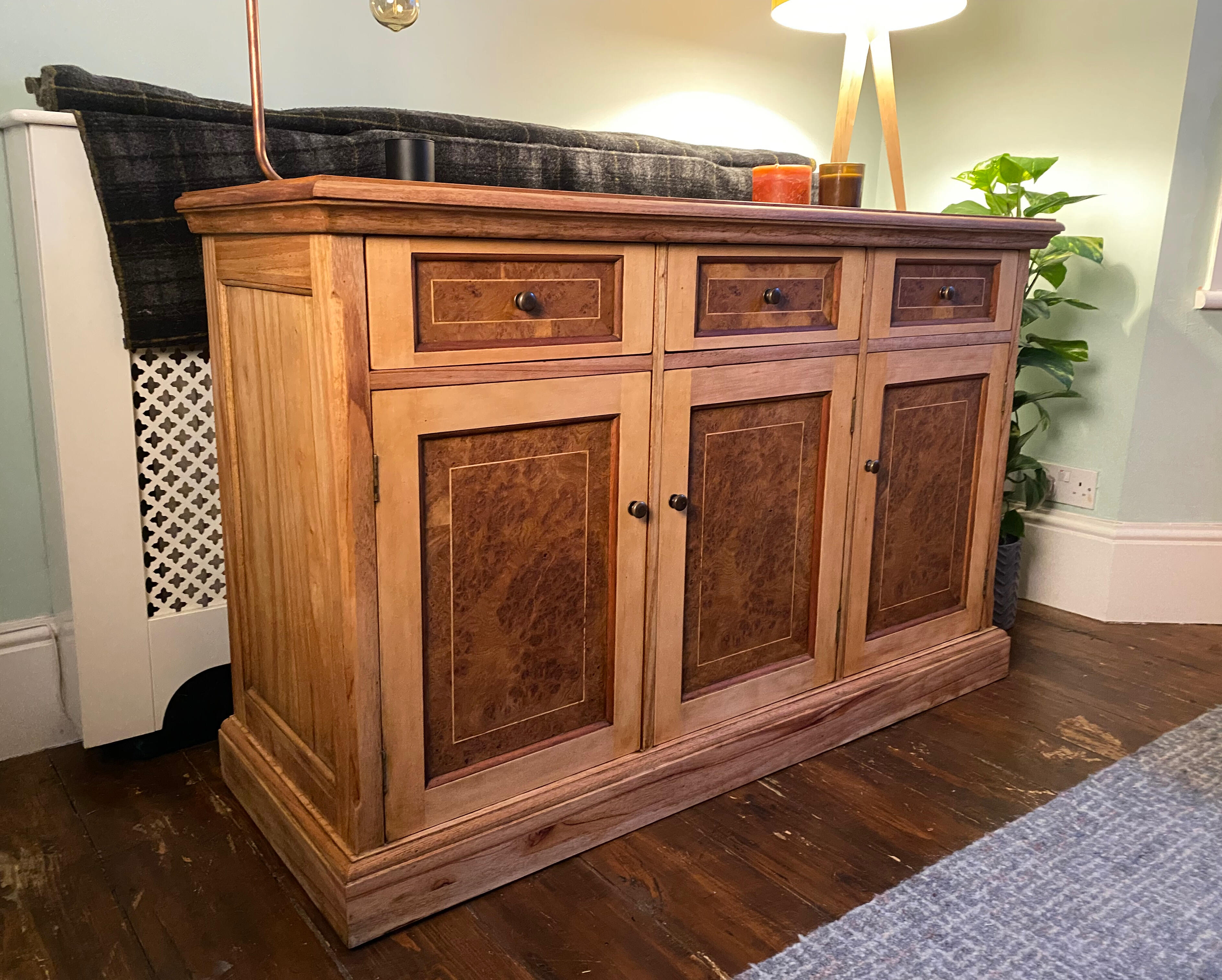 Multiyork Burr Walnut Sideboard Multiyork Burr Walnut Sideboard