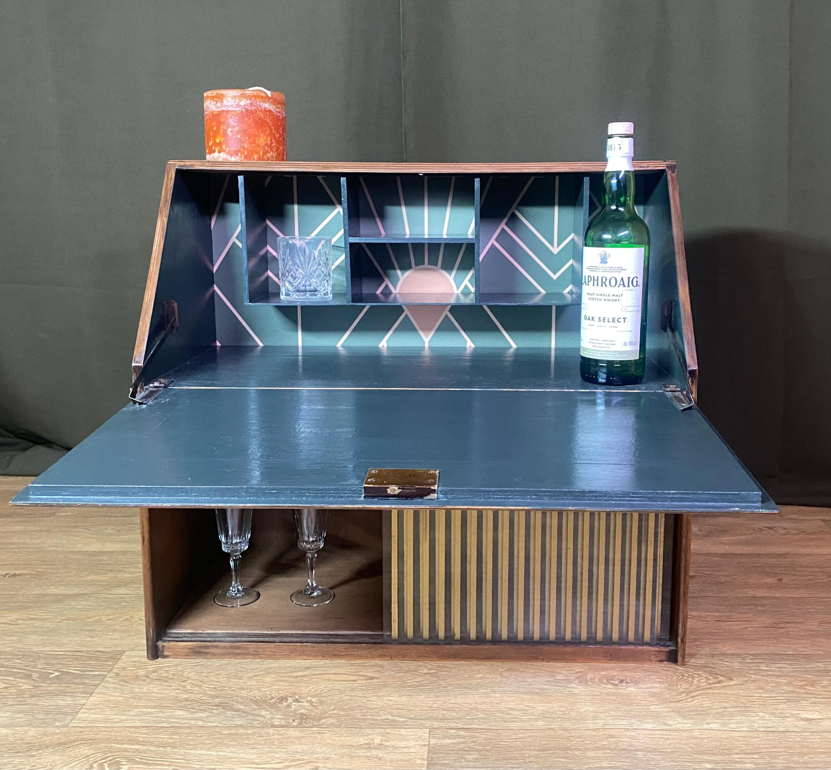 Vintage Art Deco Style Drinks Cabinet Vintage Art Deco Style Drinks Cabinet